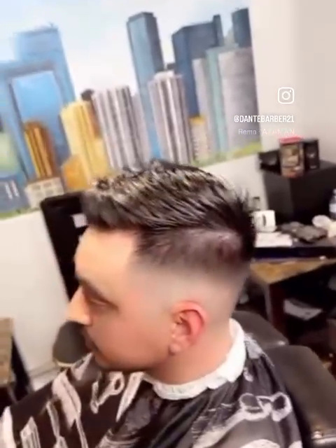Textured crop with a tapered fade